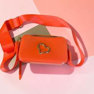 Neon Orange Twist Sling Jelly Bag